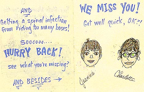  My favorite Peace Corps getl well card from Jeannie and Charlotte, May 1968