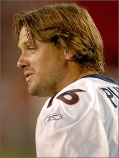 Jake Plummer has become the first NFL athlete in history to use the Peace Corps in contract negotiations