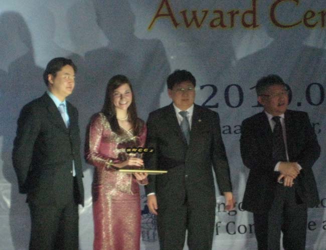 Mongolia Peace Corps Volunteer Amber Barger wins Silk Roads Award for "Partner of the Year for Rural Economic Development