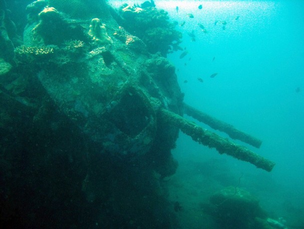 Solomon Islands RPCV  Mike Phelan finds the final resting place for this B-17 "flying fortress"  in 70 feet of water near Guadalcanal 