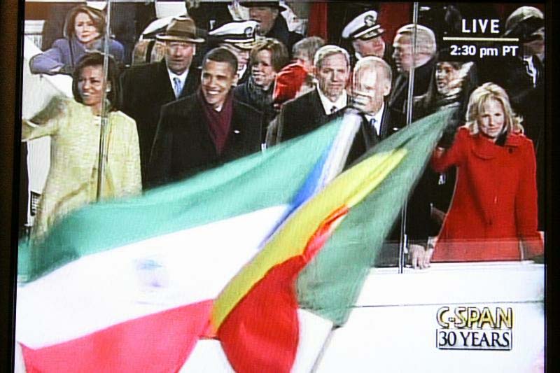The Peace Corps Community marches in Obama's Inaugural Parade